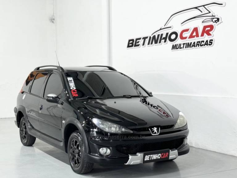 PEUGEOT - 206 - 2008/2008 - Preta - R$ 25.900,00