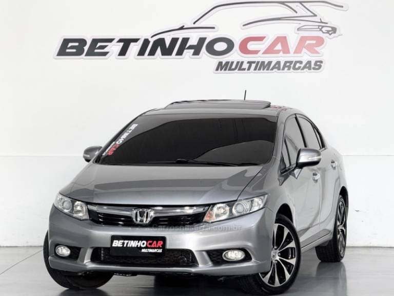 HONDA - CIVIC - 2012/2012 - Cinza - R$ 77.900,00