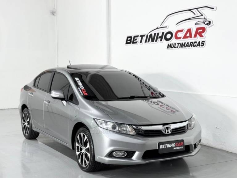 HONDA - CIVIC - 2012/2012 - Cinza - R$ 77.900,00