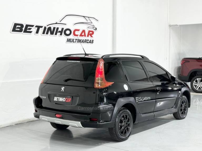 PEUGEOT - 206 - 2008/2008 - Preta - R$ 25.900,00