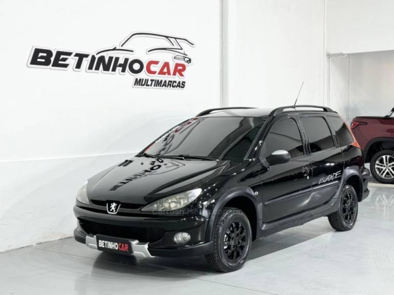 PEUGEOT - 206 - 2008/2008 - Preta - R$ 25.900,00